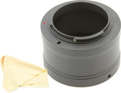 Adapter objektivi Pixco SB4547, Micro 4/3 në T2, metalik, i zi