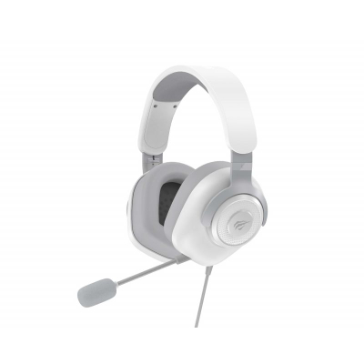 Kufje gaming Havit H2230D, me mikrofon, me kabllo, të bardha gri
