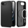 Заштитна маска за телефон Spigen Liquid Air MagFit за iPhone 16e, TPU, компатибилна со MagSafe, црна мат