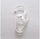 Пластични куки за прстени за завеси, 28 mm, сет од 30 парчиња, проѕирни
