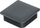 Kapak katror mbyllës ZK 313, 45×45mm, plastike LDPE, i zi