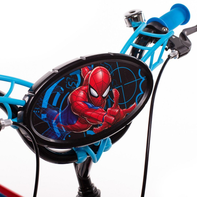 Bicikletë për fëmijë Huffy Spiderman, 16", me rrota ndihmëse, shumëngjyrëshe