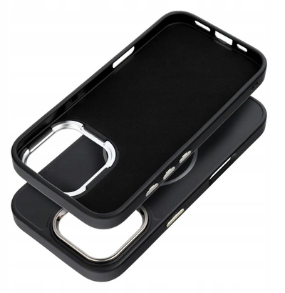Mbulesë telefoni OEM Frame Mag Cover për iPhone 14 Pro Max, kompatibile me MagSafe, e zezë