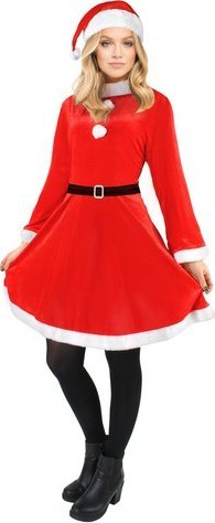 Kostum festash Malatec 22702 Mrs Claus, për të rritme, i kuq