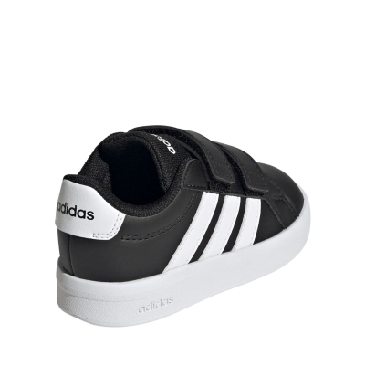 Бебешки патики Adidas Grand Court 3.0, EVA ѓон, затворање со леплива лента, црни