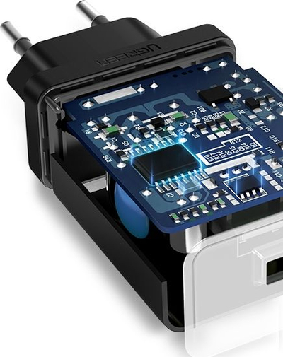 Karikues muri Ugreen USB-A QC 3.0, 18W, i zi