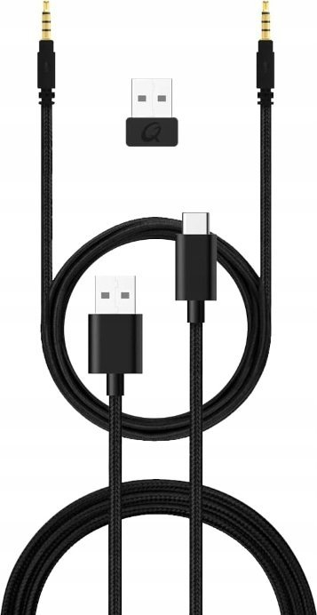 Гејминг слушалки QPAD QH-900, безжични, USB 2.4GHz, црни