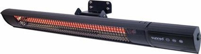 Ѕиден грејач Sunred Royal Diamond Dark Wall 2000, 2000W, со далечински управувач, црн