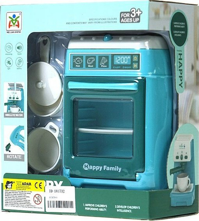Furrë lodër Adar Battery Powered Oven Light Sound, me drita dhe zë, bardh e zi