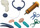 Сет доктори Leantoys Little Doctor Set, со количка, со светла, сина