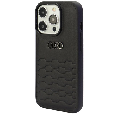 Mbrojtëse telefoni Audi GT Leather, MagSafe, për iPhone 15 Pro Max 6.7", e zezë