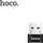 Adapter USB Hoco UA6, USB C në USB, ngjyrë e zezë