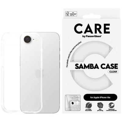 Këllëf telefoni PanzerGlass Samba Case për iPhone SE 2020, kundra goditjeve, transparent