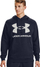 Bluzë me kapuç Under Armour Rival Fleece Big Logo HD për burra, masa M, blu e errët