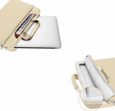 Çantë laptopi Tech-Protect Pocket Bag, 15-16", që s’e kap uji, bezhë
