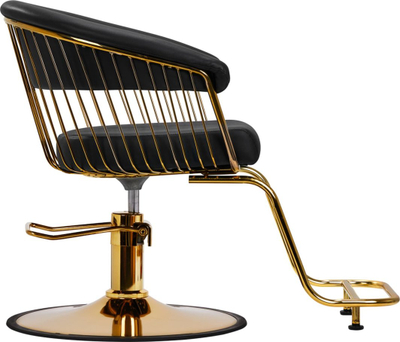 Karrige parukerie System Lile Gold, profesionale, e zezë me ar