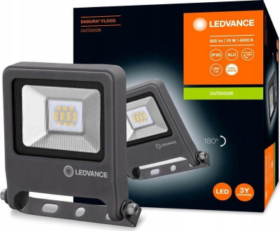 Prozhektor LED Ledvance Endura Flood 10W 840, IP65, gri i errët