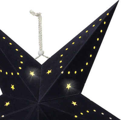 Stol Krishtlindjesh me drita LED, 60 cm, 10 LED, i zi