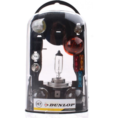 Set llamba dhe siguresa Dunlop H7, për makinë, transparente