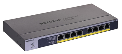 Switch NETGEAR GS108PP, 8 porta Gigabit, PoE/PoE+, i zi