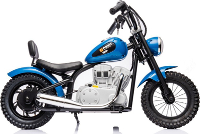 Motoçikletë elektrike për fëmijë YSCY Chopper, 1 sedilje, me pedale, e kaltër