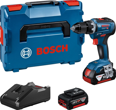 Trapano vidhosës Bosch GSR 18V-55 Professional, 18V, 2 bateri, pa kabllo