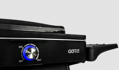 Grill elektrik për kopsht Gotie GGE-2200, 2200W, pllakë që s'ngjit, i zi