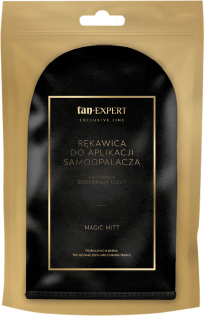 Dorezë për lyerje TanExpert Magic Mitt Exclusive Line, për vetë bronzues, e zezë