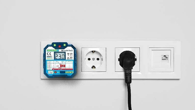 Tester prizash Lange Łukaszuk PAN Socket Test 2, FI RCD 30 mA, 300 V CAT II, blu