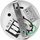 Llambadar tavani KORIN 10, downlight, 60W, E27, çelik, i bardhë