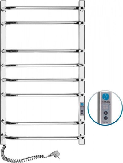 Tharëse elektrike peshqirësh Navin Simfonia Quadro 480×800, panel digjital, krom