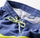 Shorc plazhi për kalama AquaWave DRAKON JR, poliester, madhësia 158, blu navy me lime