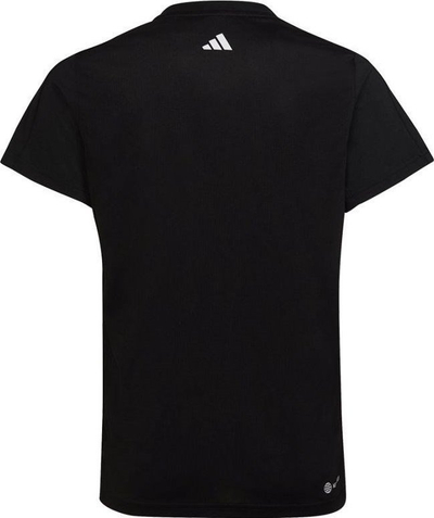 Bluzë sportive për kalamaj Adidas Essentials AEROREADY, regular fit, me logo, e zezë
