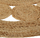 Tapet rrumbullak Atmosphera Round Lace, jute, 120 cm, bezhë