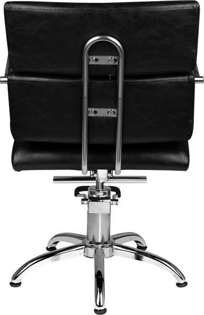 Фризерска столица Hair System SM362, еко кожа, хромирана основа, црна