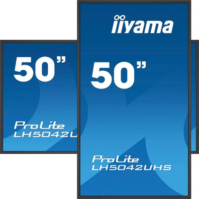 Monitor iiyama ProLite LH5042UHS-B3, 49.5", 3840 x 2160 (UHD 4K), 60 Hz, i zi