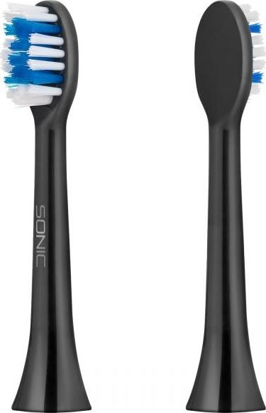 Глава за звучна четка Teesa Sonic Black Hard, сет 2 парчиња, црна
