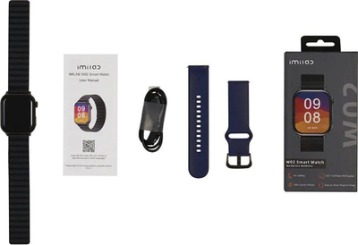 Паметен часовник Имилаб W02, TFT екран 1.85\", Bluetooth, црн