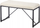 Декоративна клупа Actona Bench 81x38, метал и текстил, 81x42x38 cm, бела