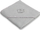 Kapuç banje për bebe Sensillo Bath Cape Hippo, 80x80cm, pambuk, gri