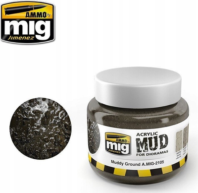 Pastë akrilike modelimi Ammo by Mig Muddy Ground, 250ml, kafe