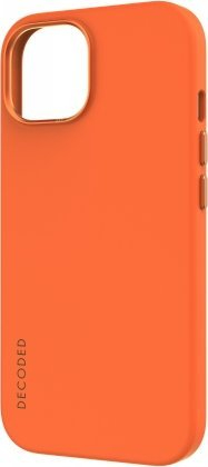 Mbulesë telefoni Decoded Silicone Backcover për iPhone 15 Plus, MagSafe, portokalli