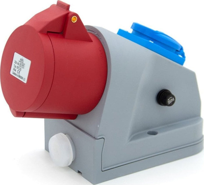 Prizë muri ELS Electrical Engineering CEE 32A, 230V, IP44, gri