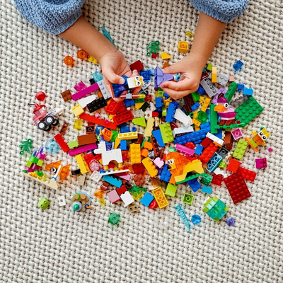 Kube krijuese LEGO Classic 11013 transparente
