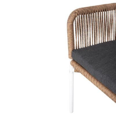 Sofa e jashtme 2-ulëse Baffin (HM6054.01), bardhë/ bezhë