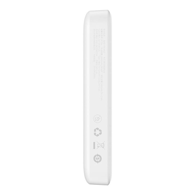 Karikues portativ Baseus Magnetic Mini, 10000mAh, 20W, i bardhë