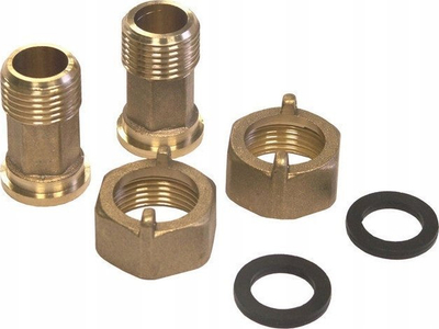 Bashkues bronzi për ujëmatës WODMAX 3/4", set 2 copë, ngjyrë bronzi