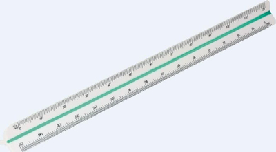 Vizore trekëndore Grand Construction, 30cm, plastike, e bardhë