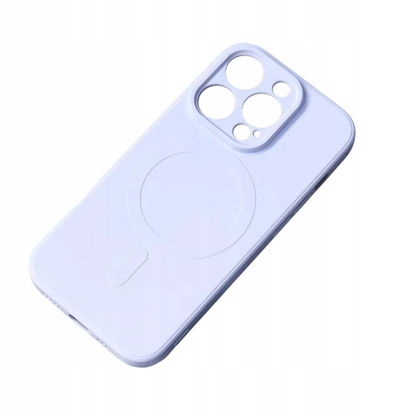 Заштитна маска Hurtel iPhone 16e, силикон, MagSafe, светло сина