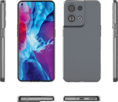 Kapak telefoni Hurtel Ultra Clear për Oppo Reno 8, 0.5mm, transparent